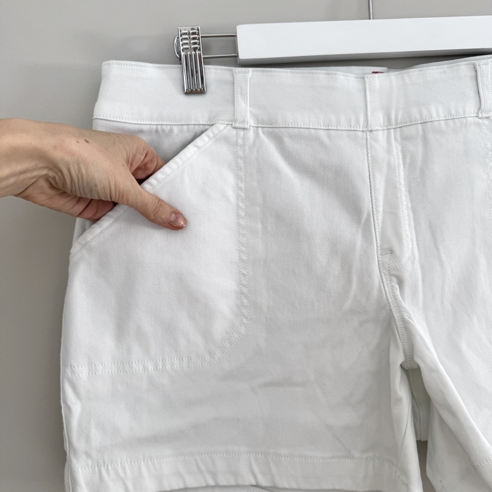 SPANX Stretch Twill Shorts size XL white - Picture 6 of 13